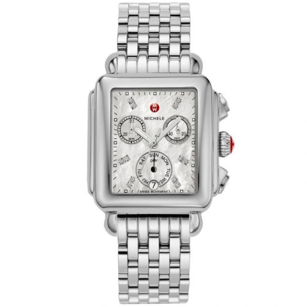 Michele Deco Dial Chrono Ladies Watch With Box!
